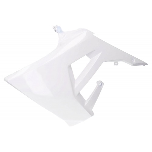 Radiatora vāka panelis kreisais balts Derbi Senda / Gilera SMT pēc 2018 gada Radiatora vāka panelis kreisais balts Derbi Senda / Gilera SMT pēc 2018 gada