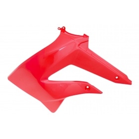 Radiator Cover left red - original Derbi Senda DRD X-Treme after 2010