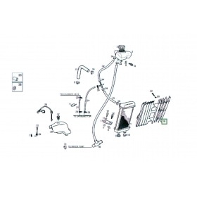 Radiatora režģis Derbi Senda DRD X-Treme pēc 2010 gada