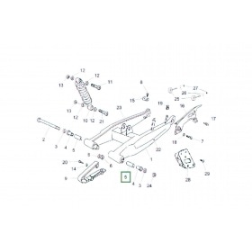 Swingarm Spacer Washer - original Derbi Senda DRD X-Treme after 2010
