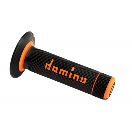 Rokturi Domino Motocross dubultā blīvuma melns / sarkans Rokturi Domino Motocross dubultā blīvuma melns / sarkans