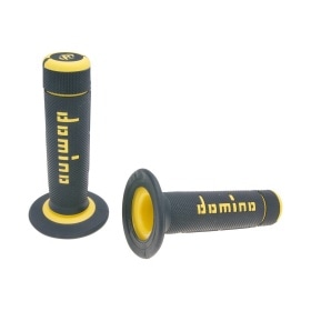 Rokturi Domino Motocross dubultā blīvuma melns / sarkans