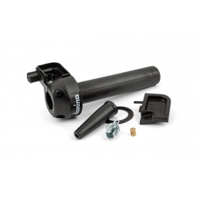 Ātrās iedarbības droseļvārsts universāls 3,6°/ 74 mm melns