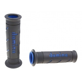 Grips Domino A250 On-Road melns / zils (atvērts gals)