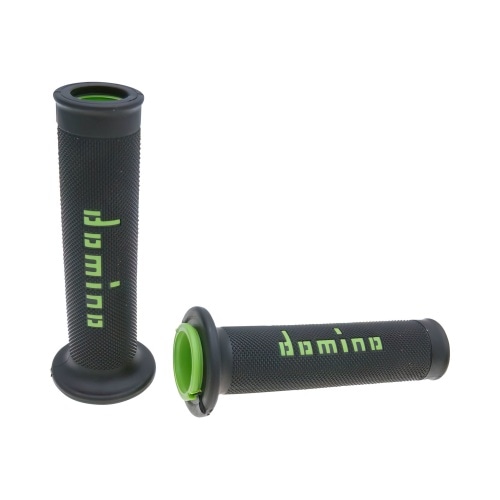 Grips Domino A010 On-Road black / green (open ends) Grips Domino A010 On-Road black / green (open ends)