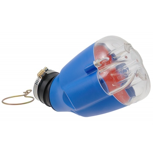 Воздушный фильтр доплер Вентури Новый стиль синий корпус/красная пена Воздушный фильтр доплер Вентури Новый стиль синий корпус/красная пена