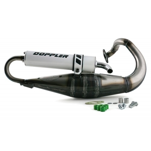 Выхлопная труба Doppler S3R Evolution Peugeot Speedfight / TKR белый глушитель Выхлопная труба Doppler S3R Evolution Peugeot Speedfight / TKR белый глушитель