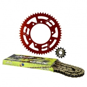Chain Kit aluminium red 13×53 – 420 Doppler MBK X-Limit / XP7