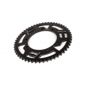 Aizmugurējā zobrats 53 zobi - 428 Doppler alumīnija CNC melns Sherco Enduro 50