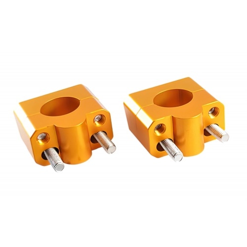 Stūres skavas / kronšteini d 28.6mm Doppler Alu zelta krāsā Stūres skavas / kronšteini d 28.6mm Doppler Alu zelta krāsā