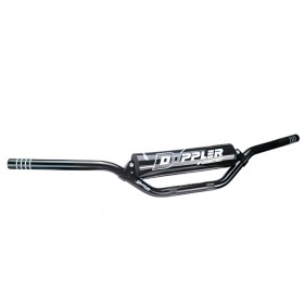 Motocross Handlebar Doppler silver / black pad