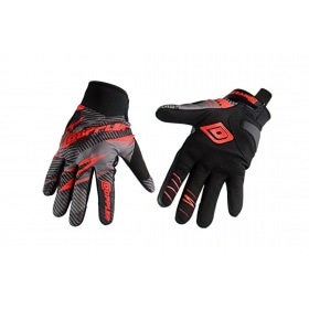 MX Cimdi Doppler melni / sarkani, S