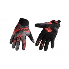 MX Cimdi Doppler melni / sarkani, S