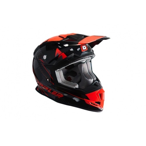 Motokrosa ķivere Doppler melna / sarkana S Motokrosa ķivere Doppler melna / sarkana S