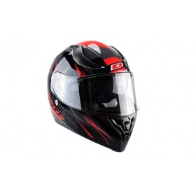 Full Face Helmet with double visor Doppler V2 black / red