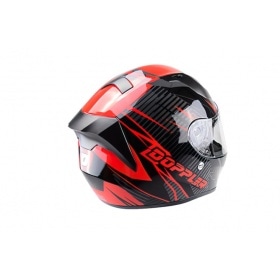Full Face Helmet with double visor Doppler V2 black / red