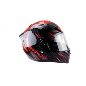 Full Face Helmet with double visor Doppler V2 black / red