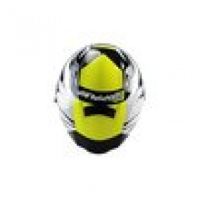 Pilna sejas ķivere ar dubulto vizieri Doppler V2 balta / dzeltena / melna L