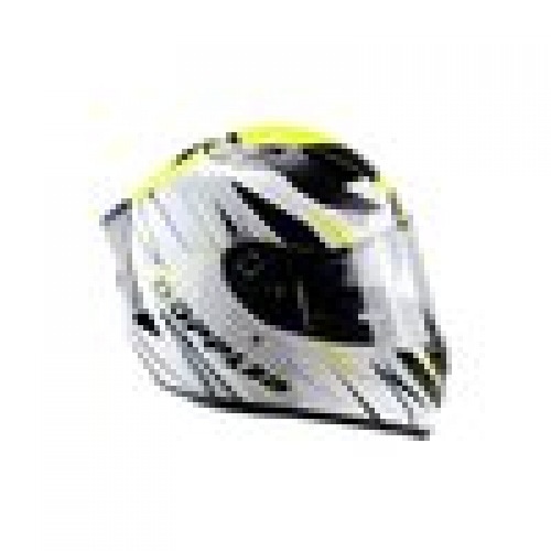 Pilna sejas ķivere ar dubulto vizieri Doppler V2 balta / dzeltena / melna L Pilna sejas ķivere ar dubulto vizieri Doppler V2 balta / dzeltena / melna L