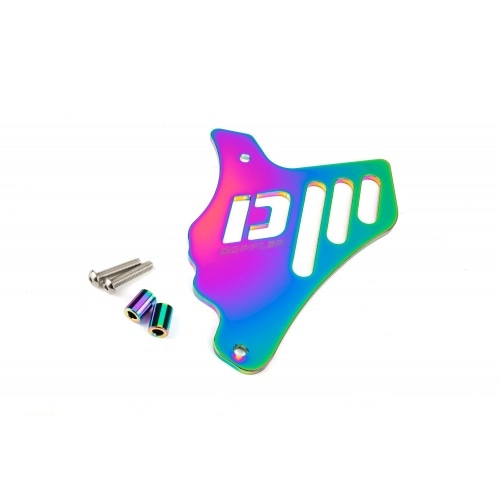 Front Sprocket Cover / Chain Guard Doppler alu neochrome Minarelli AM6 Front Sprocket Cover / Chain Guard Doppler alu neochrome Minarelli AM6