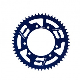 Aizmugurējā zobrats 53 zobi - 420 Doppler alumīnija CNC zils Rieju MRT
