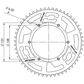 Chain Kit aluminium Neochrome 14×53 – 420 Doppler Derbi GPR / Aprilia RS4