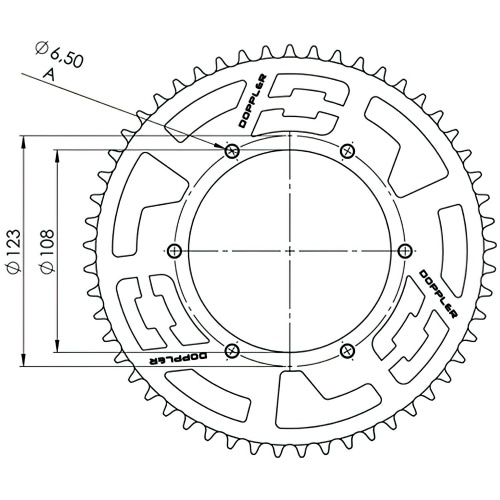 Chain Kit aluminium Neochrome 14×53 – 420 Doppler Derbi GPR / Aprilia RS4 Chain Kit aluminium Neochrome 14×53 – 420 Doppler Derbi GPR / Aprilia RS4