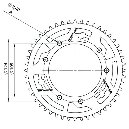 Chain Kit aluminium Neochrome 13×53 – 420 Rieju MRT / Yamaha DT Chain Kit aluminium Neochrome 13×53 – 420 Rieju MRT / Yamaha DT