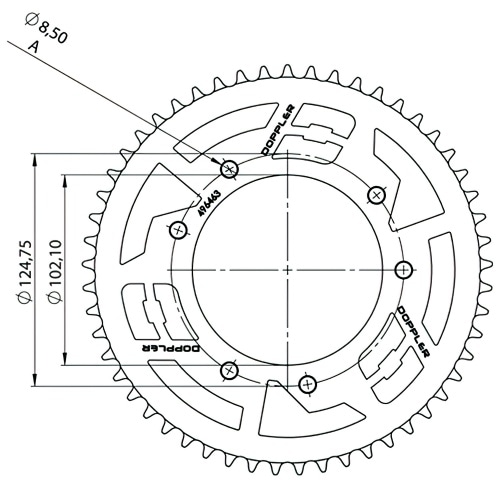 Chain Kit aluminium Neochrome 14×53 – 420 Derbi Senda DRD Chain Kit aluminium Neochrome 14×53 – 420 Derbi Senda DRD