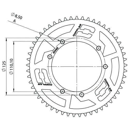 Chain Kit aluminium blue 13×53 – 428 Doppler Sherco 50cc Chain Kit aluminium blue 13×53 – 428 Doppler Sherco 50cc