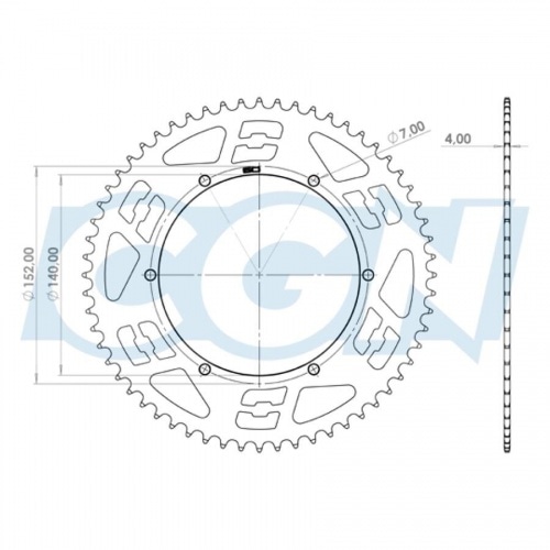 Rear Sprocket 60 teeth Doppler aluminium CNC black MBK 51 / Peugeot 103 Rear Sprocket 60 teeth Doppler aluminium CNC black MBK 51 / Peugeot 103