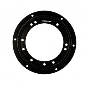 Nesošā plāksnīte aizmugurējā zobratiņa Doppler alumīnija CNC melna MBK 51