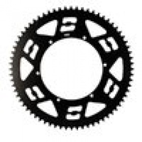 Rear Sprocket 68 teeth Doppler aluminium CNC black MBK 51 / Peugeot 103