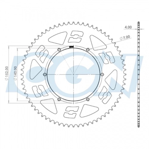 Aizmugurējais cilindrs 68 zobi Doppler alumīnija CNC melns MBK 51 / Peugeot 103 Aizmugurējais cilindrs 68 zobi Doppler alumīnija CNC melns MBK 51 / Peugeot 103