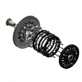 Open Doppler pulley MBK 51 disc clutch