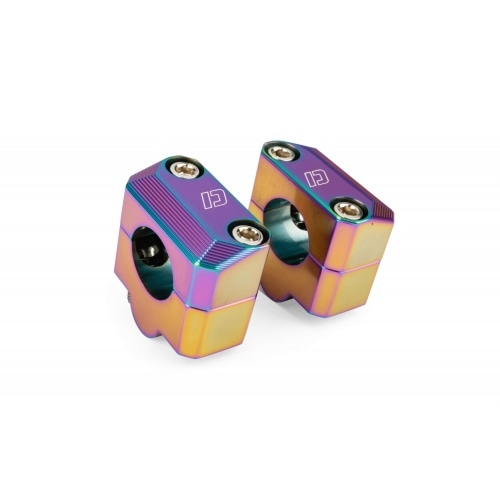 Handlebar Clamps 28mm Doppler aluminum neochrome Handlebar Clamps 28mm Doppler aluminum neochrome