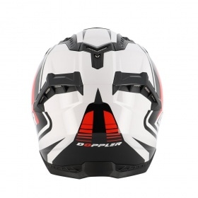 Motocross Helmet Doppler Black / White / Red