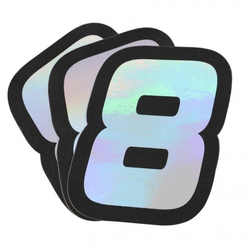 Sticker number 8 hologram Doppler 10x7,5cm (x3) Sticker number 8 hologram Doppler 10x7,5cm (x3)