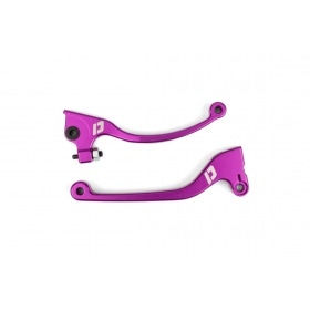 Brake / Clutch Lever Set Doppler CNC purple Rieju / Derbi / Sherco