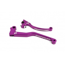 Brake / Clutch Lever Set Doppler CNC purple Rieju MRT after 2018