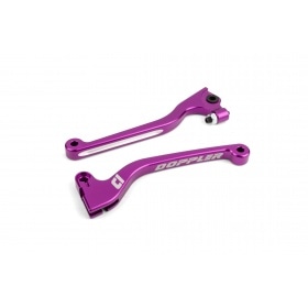 Brake / Clutch Lever Set Doppler CNC purple Derbi Senda X-Treme