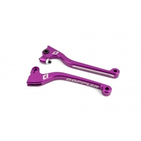 Brake / Clutch Lever Set Doppler CNC purple Derbi Senda X-Treme
