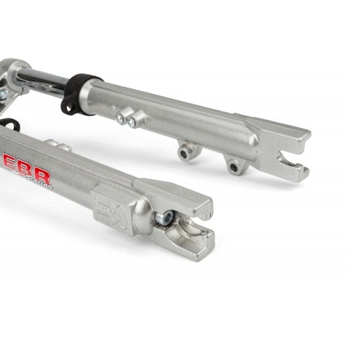 Вилка EBR гидравлическая серебристая d.28m Peugeot 103 / MBK 51 Вилка EBR гидравлическая серебристая d.28m Peugeot 103 / MBK 51