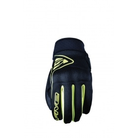 Velosipēdu cimdi Street Five Globe melni / neona dzelteni S