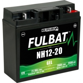 Akumulators Fulbat 12V - 20Ah SLA Gel bez apkopes / gatavs lietošanai