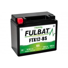 Akumulators Fulbat FTX12-BS 12V - 10Ah gēls bez apkopes / gatavs lietošanai