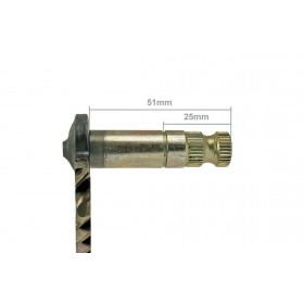 Kickstart shaft GY6, 50cc, 51mm/25mm