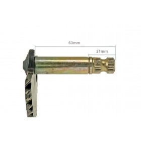 Kickstart shaft GY6, 50cc, 63mm/21mm