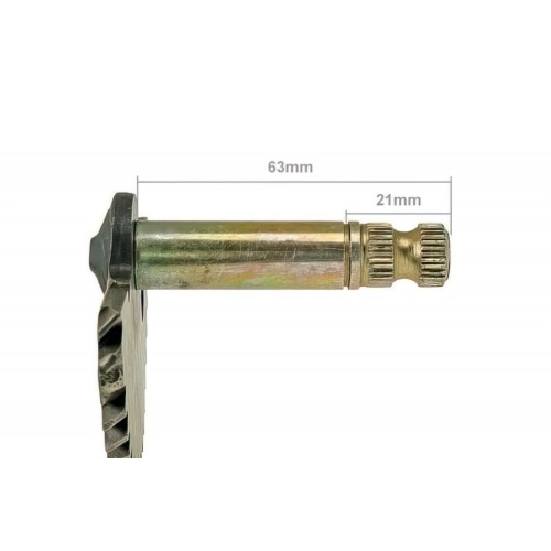 Kickstart shaft GY6, 50cc, 63mm/21mm Kickstart shaft GY6, 50cc, 63mm/21mm