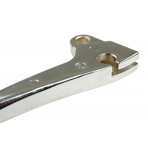 Brake lever, left-hand side, chrome, old models, 50cc (139QMB/QMA) Brake lever, left-hand side, chrome, old models, 50cc (139QMB/QMA)